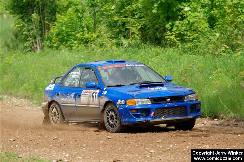 Connor Himes / Elliot Prusi Subaru Impreza on SS2, Skunk Creek.