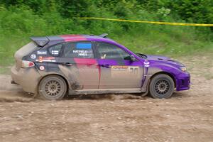 Silas Himes / Rubin Hatfield Subaru WRX STi on SS3, Woodtick Hollow.