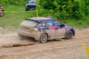 Silas Himes / Rubin Hatfield Subaru WRX STi on SS3, Woodtick Hollow.