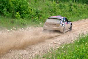 Silas Himes / Rubin Hatfield Subaru WRX STi on SS3, Woodtick Hollow.