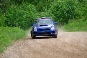 Jimmy Pelizzari / Bryce Proseus Subaru WRX on SS3, Woodtick Hollow.