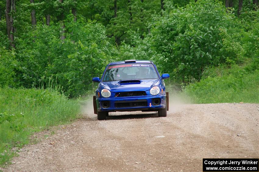 Jimmy Pelizzari / Bryce Proseus Subaru WRX on SS3, Woodtick Hollow.