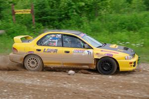 Steve Gingras / Joe Boburka Subaru Impreza on SS3, Woodtick Hollow.