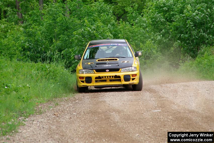 Steve Gingras / Joe Boburka Subaru Impreza on SS3, Woodtick Hollow.
