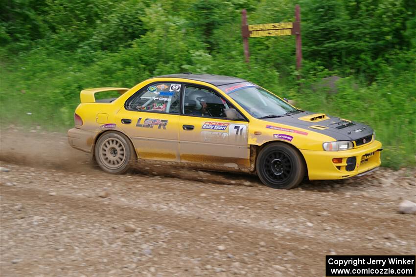Steve Gingras / Joe Boburka Subaru Impreza on SS3, Woodtick Hollow.