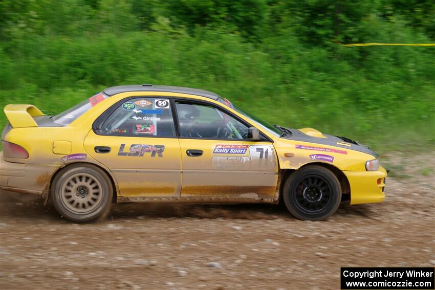 Steve Gingras / Joe Boburka Subaru Impreza on SS3, Woodtick Hollow.