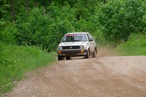 Adam VanDamme / Morgan Engle VW Golf on SS3, Woodtick Hollow.