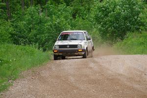 Adam VanDamme / Morgan Engle VW Golf on SS3, Woodtick Hollow.