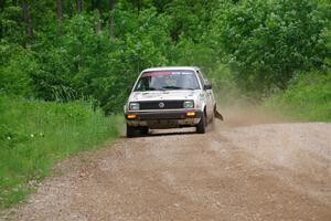 Adam VanDamme / Morgan Engle VW Golf on SS3, Woodtick Hollow.