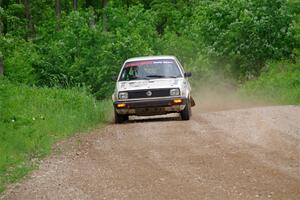 Adam VanDamme / Morgan Engle VW Golf on SS3, Woodtick Hollow.