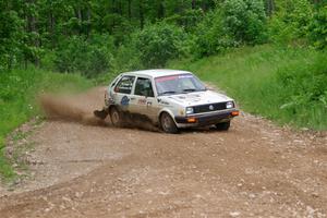 Adam VanDamme / Morgan Engle VW Golf on SS3, Woodtick Hollow.