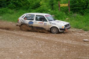 Adam VanDamme / Morgan Engle VW Golf on SS3, Woodtick Hollow.