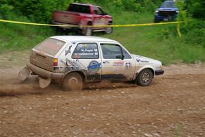 Adam VanDamme / Morgan Engle VW Golf on SS3, Woodtick Hollow.