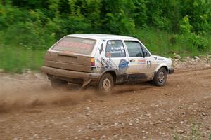 Adam VanDamme / Morgan Engle VW Golf on SS3, Woodtick Hollow.