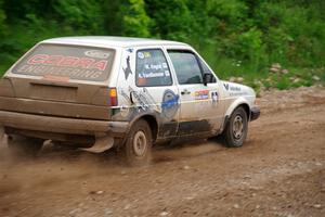 Adam VanDamme / Morgan Engle VW Golf on SS3, Woodtick Hollow.