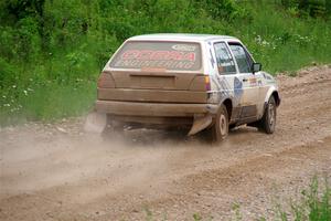 Adam VanDamme / Morgan Engle VW Golf on SS3, Woodtick Hollow.