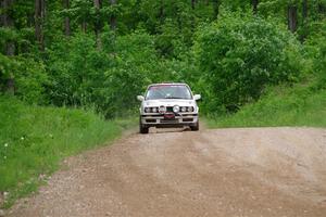 Shanti Witt / Keegan Helwig BMW 325is on SS3, Woodtick Hollow.
