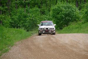 Shanti Witt / Keegan Helwig BMW 325is on SS3, Woodtick Hollow.