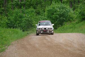 Shanti Witt / Keegan Helwig BMW 325is on SS3, Woodtick Hollow.