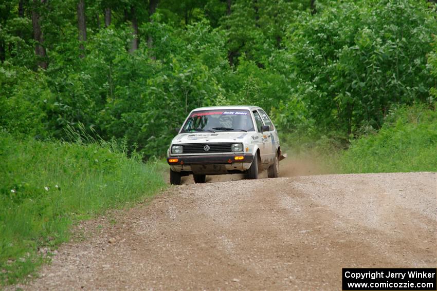 Adam VanDamme / Morgan Engle VW Golf on SS3, Woodtick Hollow.
