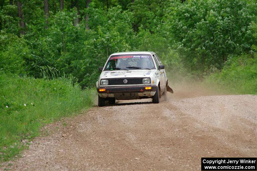 Adam VanDamme / Morgan Engle VW Golf on SS3, Woodtick Hollow.