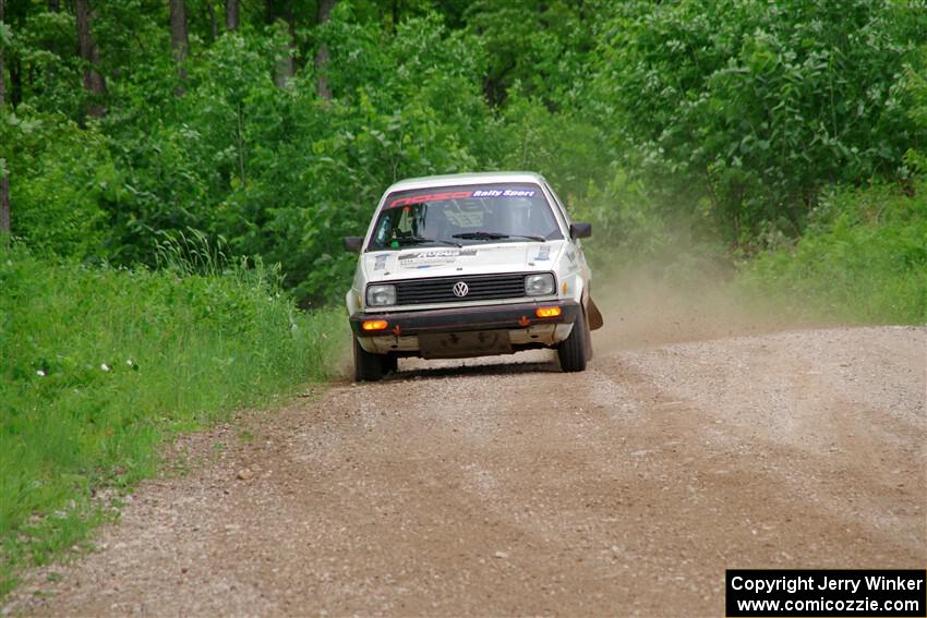 Adam VanDamme / Morgan Engle VW Golf on SS3, Woodtick Hollow.