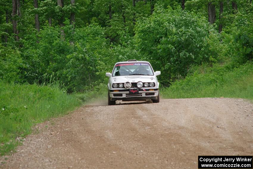 Shanti Witt / Keegan Helwig BMW 325is on SS3, Woodtick Hollow.