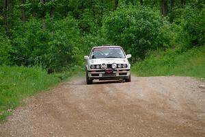 Shanti Witt / Keegan Helwig BMW 325is on SS3, Woodtick Hollow.