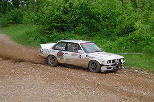 Shanti Witt / Keegan Helwig BMW 325is on SS3, Woodtick Hollow.