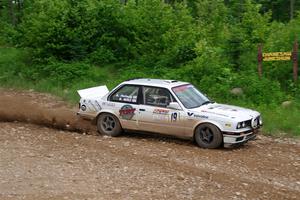 Shanti Witt / Keegan Helwig BMW 325is on SS3, Woodtick Hollow.