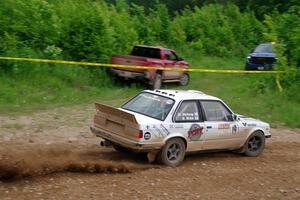 Shanti Witt / Keegan Helwig BMW 325is on SS3, Woodtick Hollow.