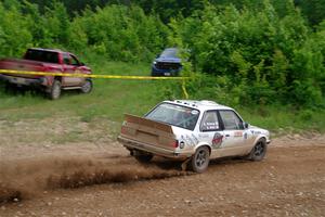 Shanti Witt / Keegan Helwig BMW 325is on SS3, Woodtick Hollow.