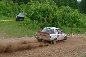 Shanti Witt / Keegan Helwig BMW 325is on SS3, Woodtick Hollow.