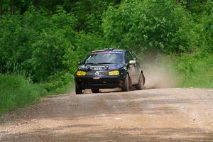 Chase Blakely / Mike Callaway VW GTI on SS3, Woodtick Hollow.