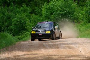 Chase Blakely / Mike Callaway VW GTI on SS3, Woodtick Hollow.
