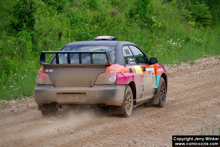 Colin Gleason / Ian Nelson Subaru Impreza 2.5RS on SS3, Woodtick Hollow.