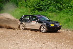 Chase Blakely / Mike Callaway VW GTI on SS3, Woodtick Hollow.