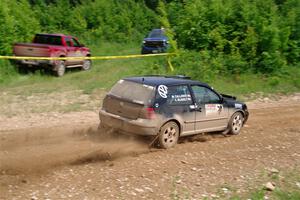 Chase Blakely / Mike Callaway VW GTI on SS3, Woodtick Hollow.