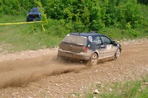 Chase Blakely / Mike Callaway VW GTI on SS3, Woodtick Hollow.
