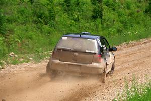 Chase Blakely / Mike Callaway VW GTI on SS3, Woodtick Hollow.