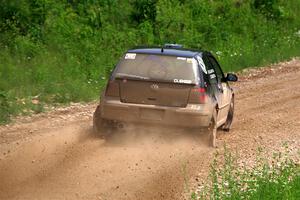 Chase Blakely / Mike Callaway VW GTI on SS3, Woodtick Hollow.