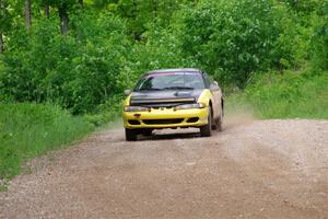 Eli Goethel / Max Sutton Mitsubishi Eclipse on SS3, Woodtick Hollow.
