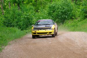 Eli Goethel / Max Sutton Mitsubishi Eclipse on SS3, Woodtick Hollow.