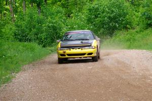 Eli Goethel / Max Sutton Mitsubishi Eclipse on SS3, Woodtick Hollow.