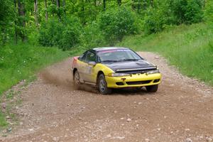 Eli Goethel / Max Sutton Mitsubishi Eclipse on SS3, Woodtick Hollow.