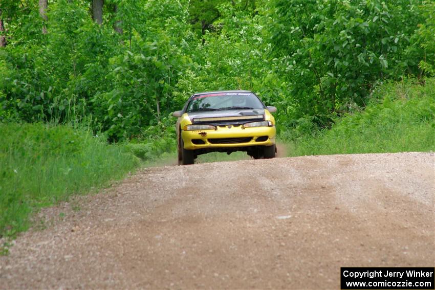 Eli Goethel / Max Sutton Mitsubishi Eclipse on SS3, Woodtick Hollow.