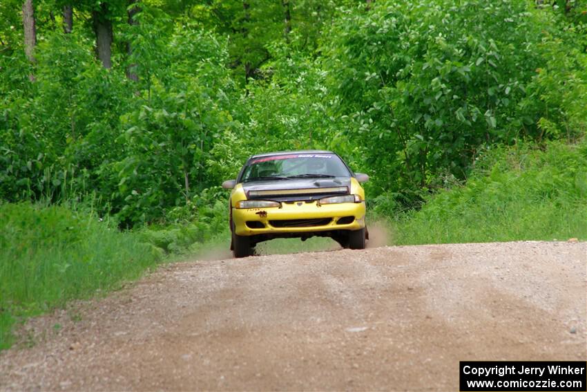 Eli Goethel / Max Sutton Mitsubishi Eclipse on SS3, Woodtick Hollow.