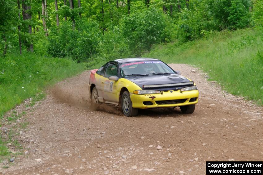 Eli Goethel / Max Sutton Mitsubishi Eclipse on SS3, Woodtick Hollow.