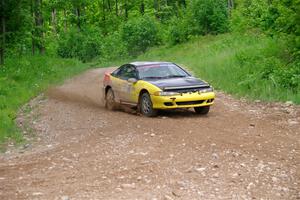 Eli Goethel / Max Sutton Mitsubishi Eclipse on SS3, Woodtick Hollow.