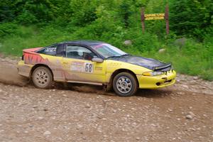 Eli Goethel / Max Sutton Mitsubishi Eclipse on SS3, Woodtick Hollow.